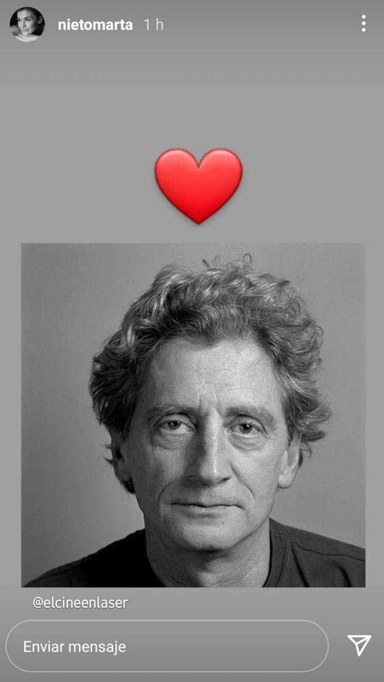 Publicación de la actriz Marta Nieto