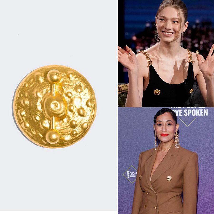 Tracee Ellis Ross y Hunter Schaffer con el mismo broche de Schiaparelli