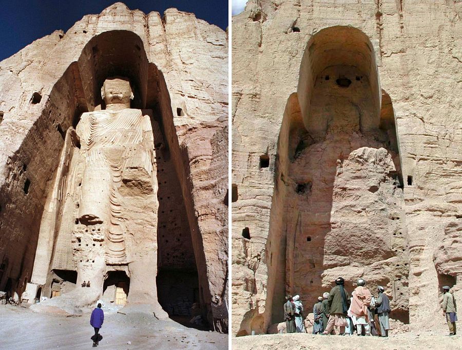 Los Budas de Bamiyán, en Afganistán, fueron destruidos hace 20 años para mostrar al mundo el poder talibán