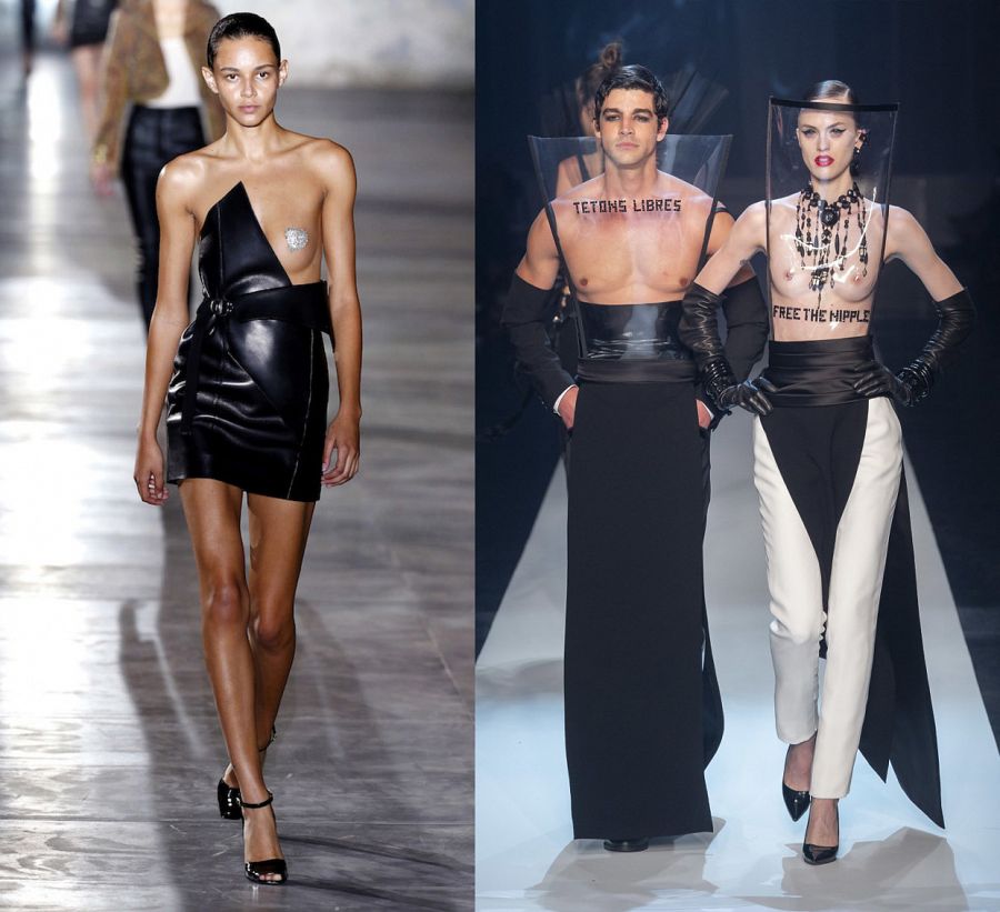 Saint Laurent, desfile debut de Anthony Vaccarello en 2016 / Jean Paul Gaultier, desfile otoño invierno 2018