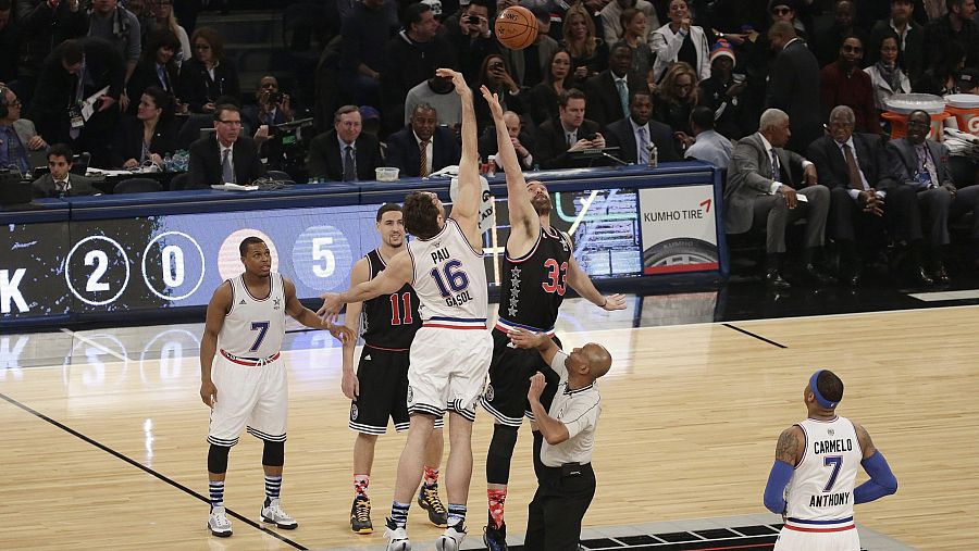 Pau y Marc, en el salto inicial del All Star 2015