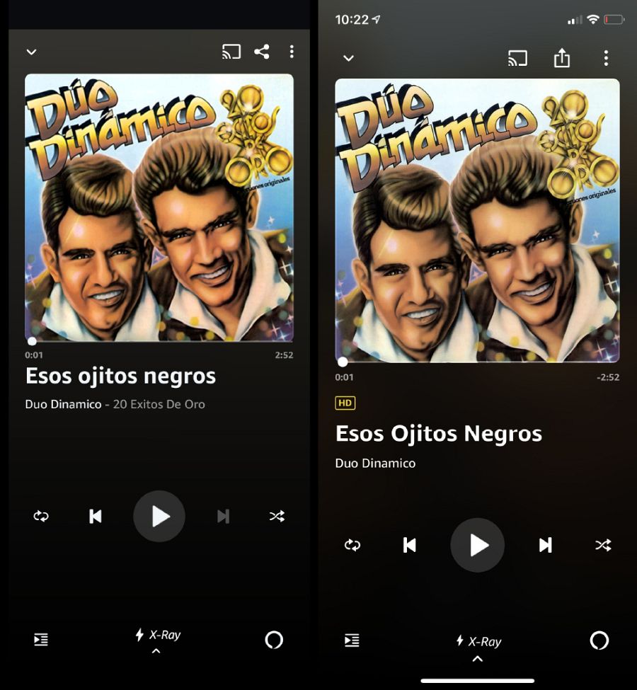 Capturas de pantalla aportadas por Amazon donde no se observa el error. A la izquierda, la versión mexicana, a la derecha, la estadounidense.