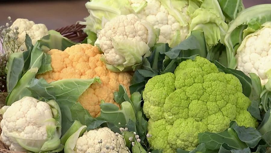 Coliflores de colores