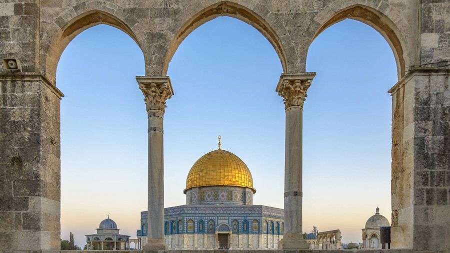 Foto de Israel con mezquita al fondo
