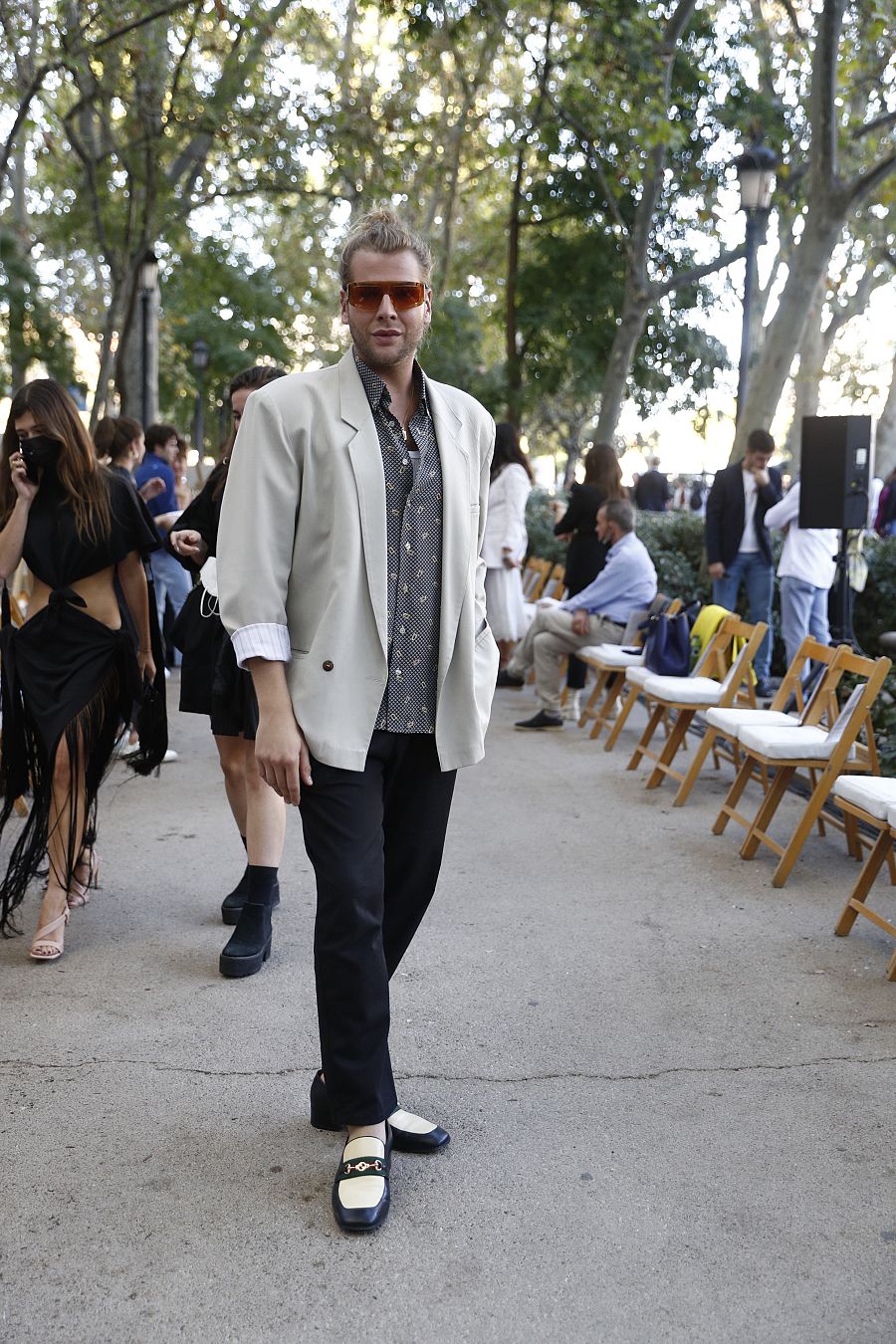 Eduardo Navarrete en el desfile de Palomo Spain