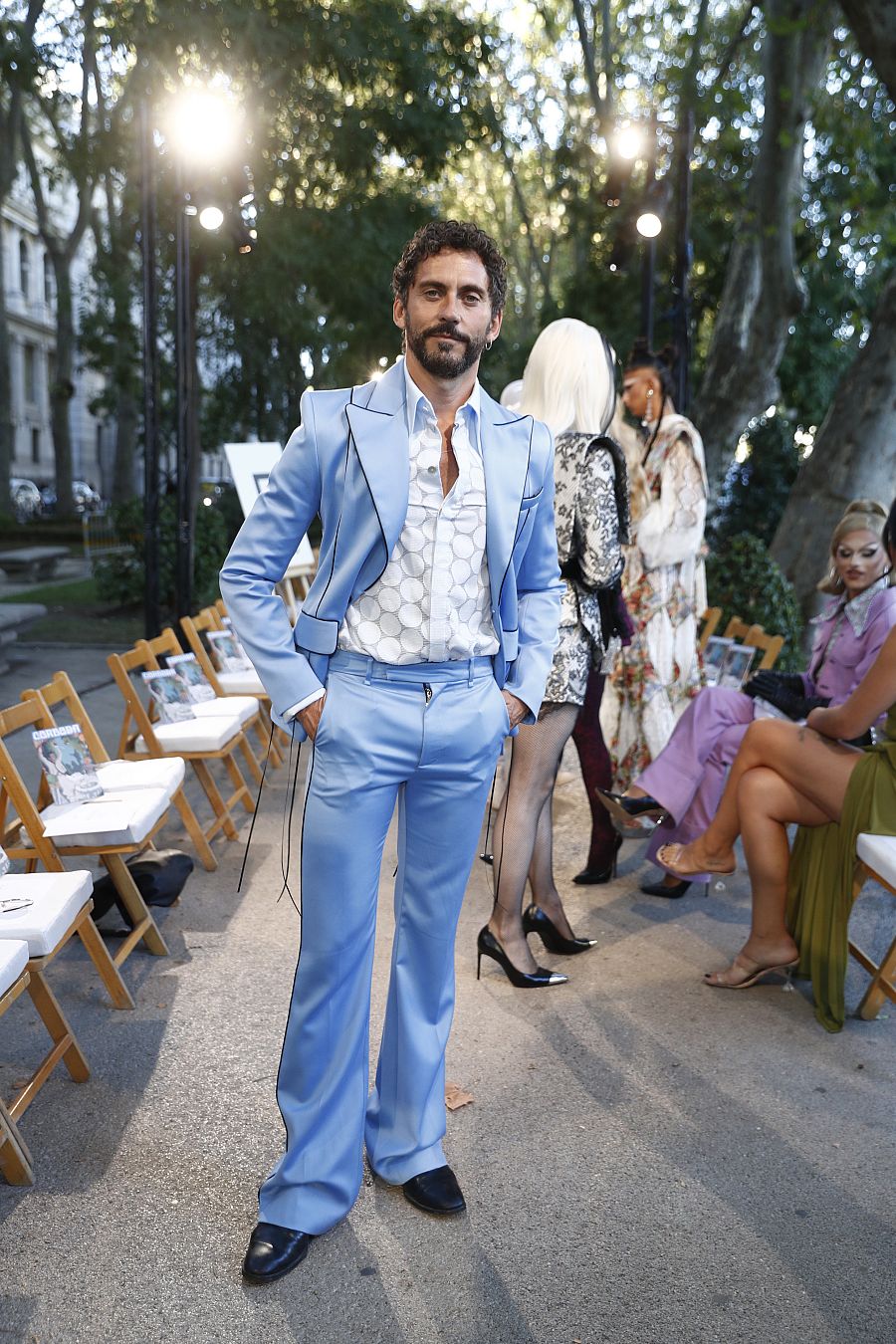 Paco León en el desfile de Palomo Spain