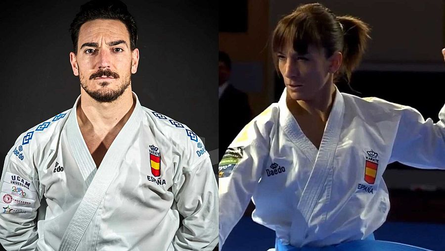 Imagen de los medallistas olímpicos de Tokio, Damián Quintero y Sandra Sánchez