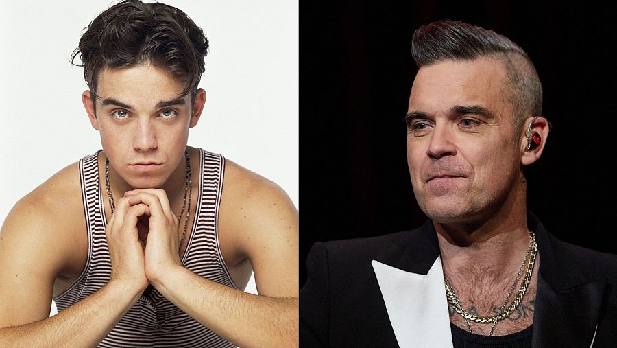 Robbie Williams, antes y después