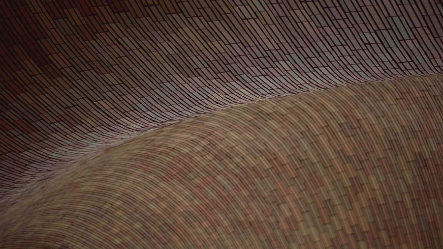 Ladrillos que forman la volta catalana en Villa Villa Stgilat