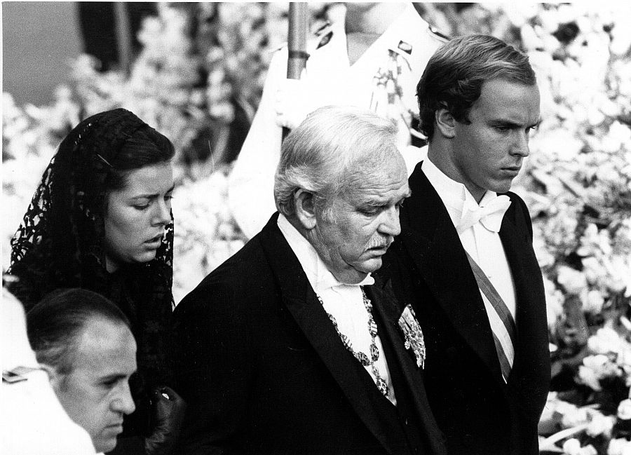 El funeral de Grace Kelly en 1982