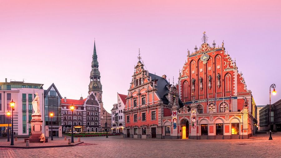 La plaza del Ayuntamiento de Riga