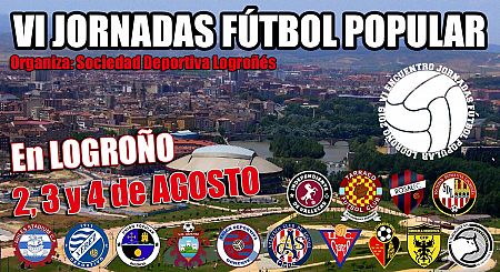 Cartel de las VI Jornadas del Fútbol Popular