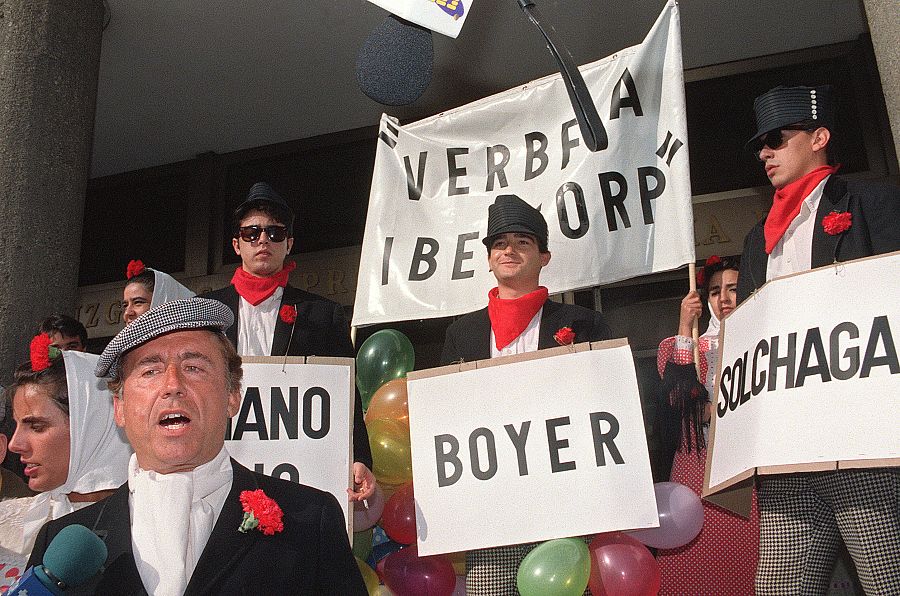 José María Ruiz-Mateos, durante el juicio por el 'caso Ibercorp'