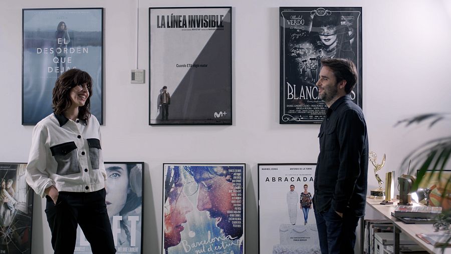 Flor Saura i el cineasta Jordi Rins