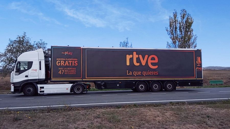 El estudio móvil de 'La gran consulta', de camino a su próxima parada