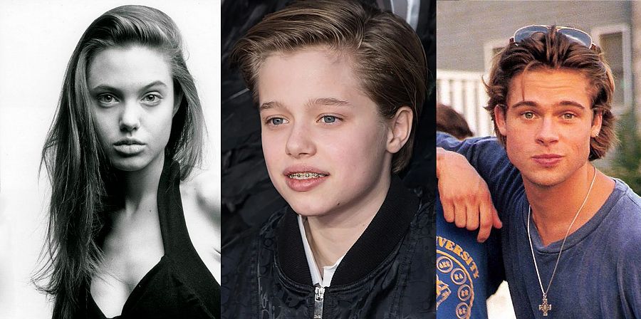 Angelina Jolie, Brad Pitt y Shiloh