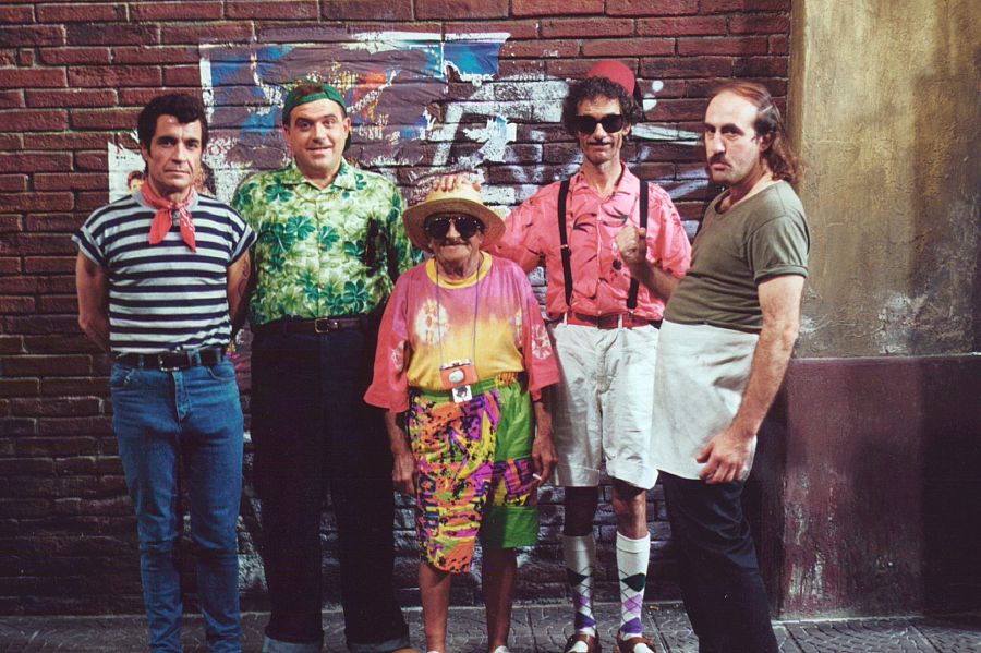 Foto de família dels actors de la sèrie 'Makinavaja'