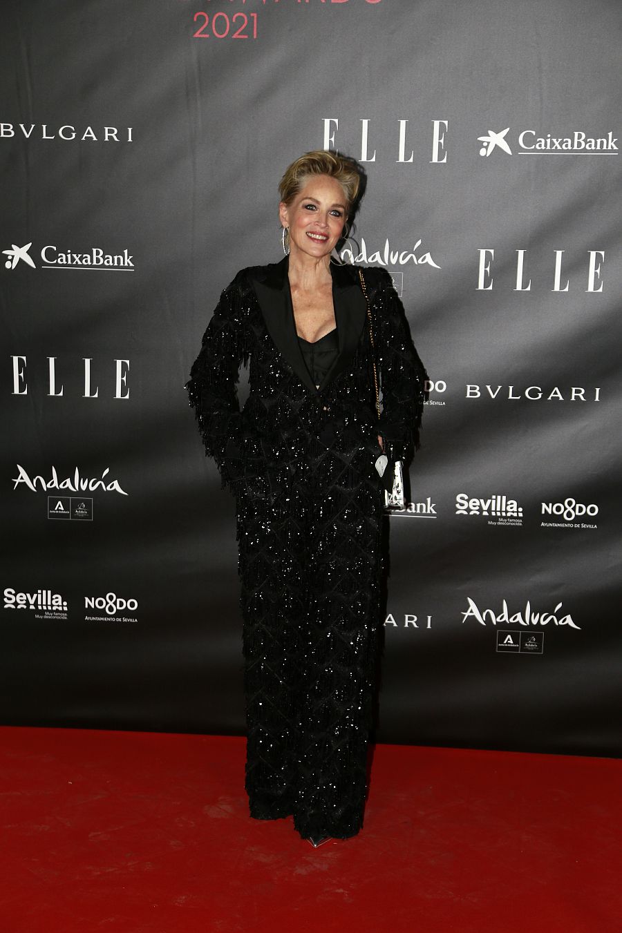 Sharon Stone en la entrega de premios Elle Style Awards 2021