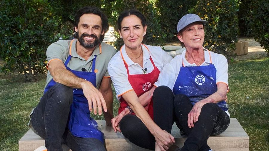 Iván Sánchez, Belén López y Verónica Forqué