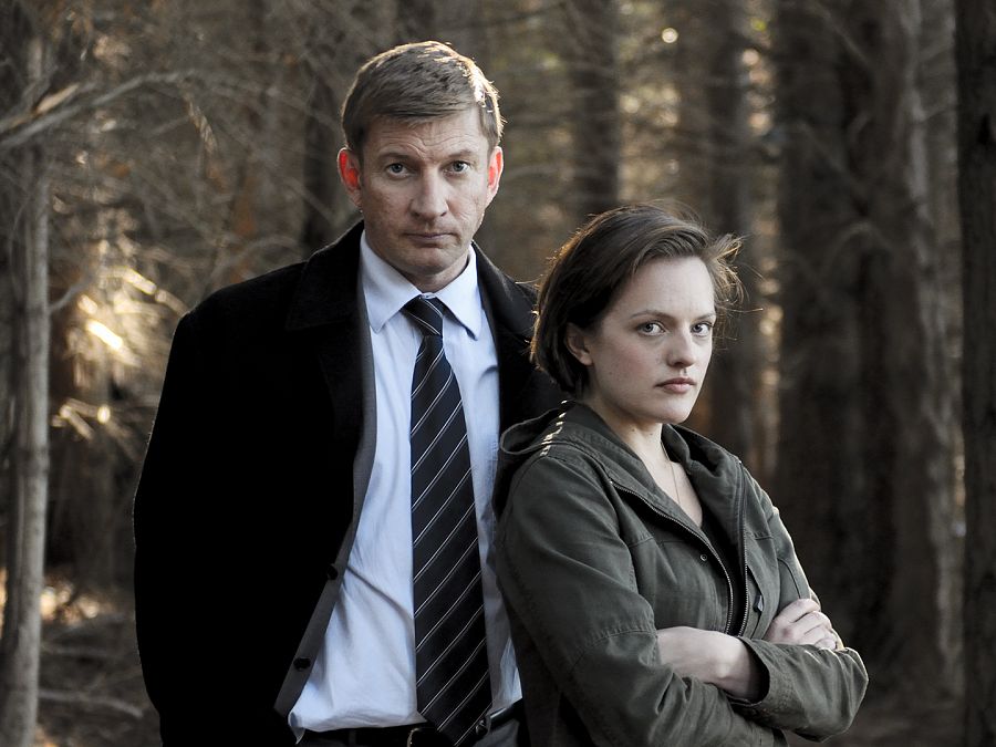 Elisabeth Moss y David Wenham en 'Top of the lake'