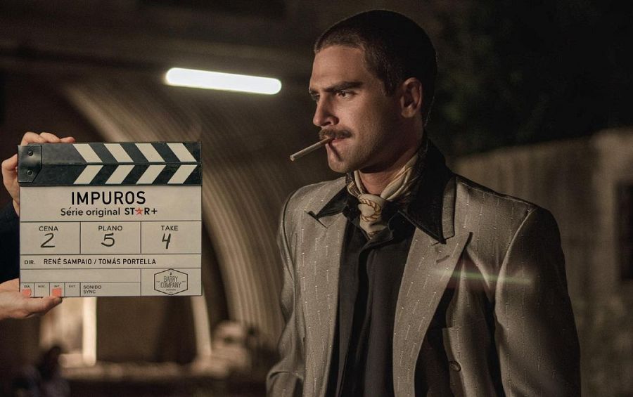 Nicolás Furtado durante un rodaje