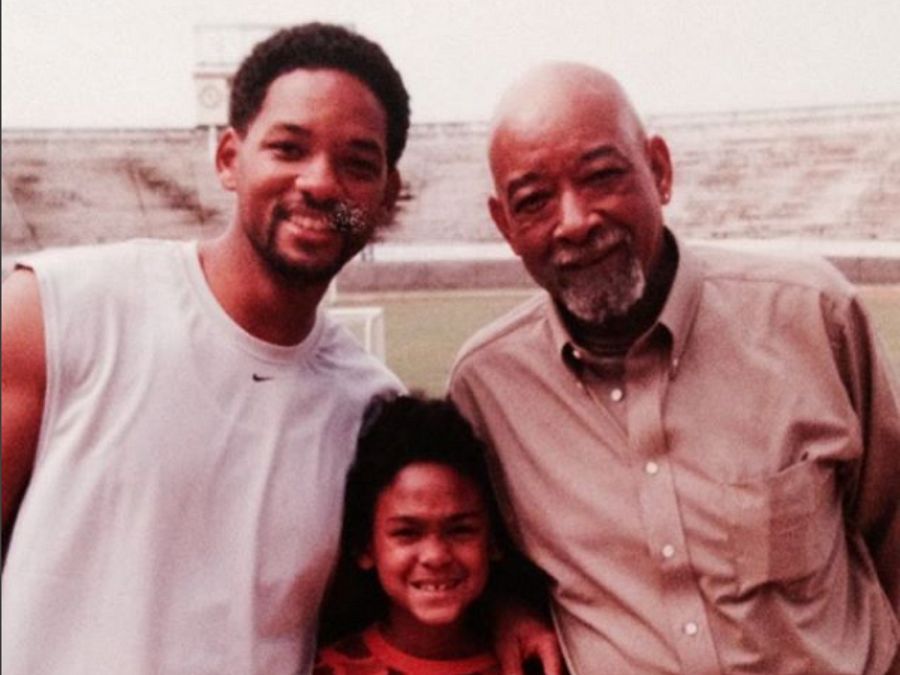 Will Smith posa junto a su padre, William Carroll Smith
