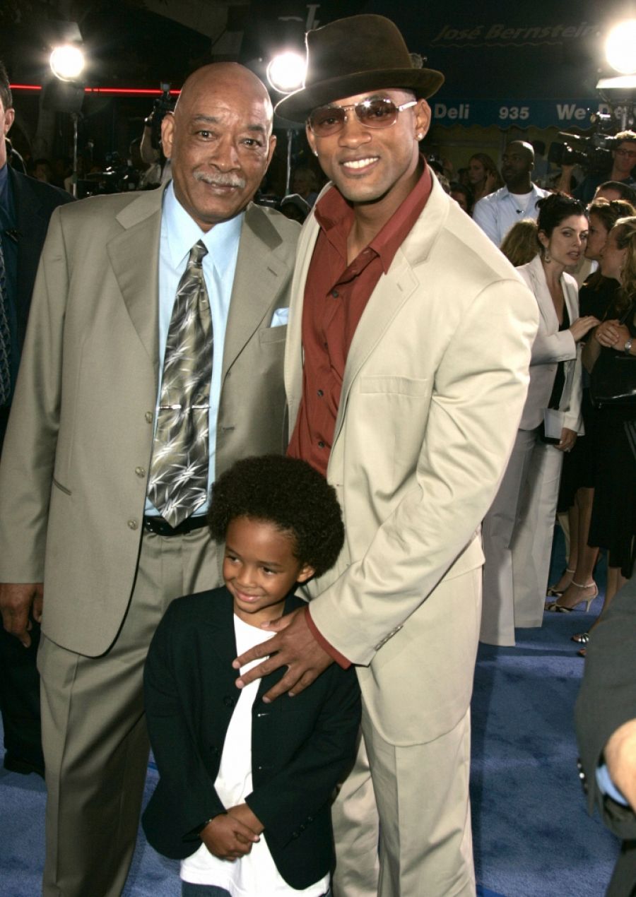 Will Smith posa junto a su padre, William Carroll Smith