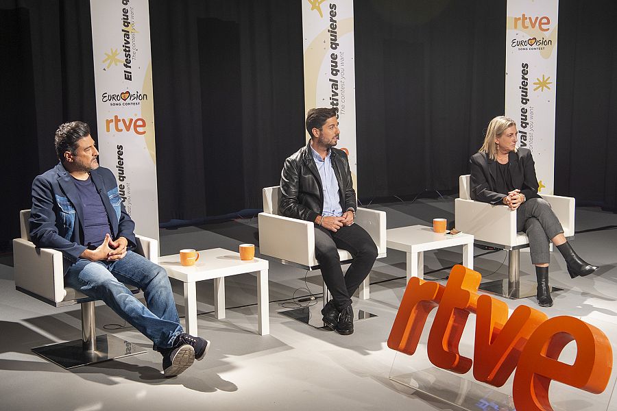 Tony Aguilar, Fernando Macías y Ana María Bordas