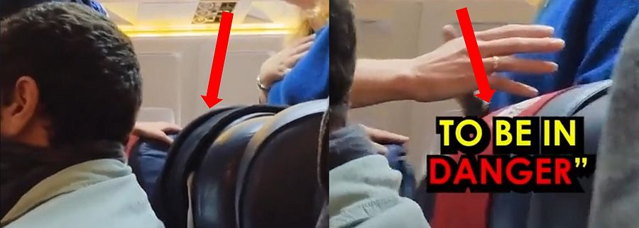 La prenda sobre el respaldo aparece y desaparece hasta en tres ocasiones (0:22 - 0:40 - 1:19 - 1:31- 1:54)