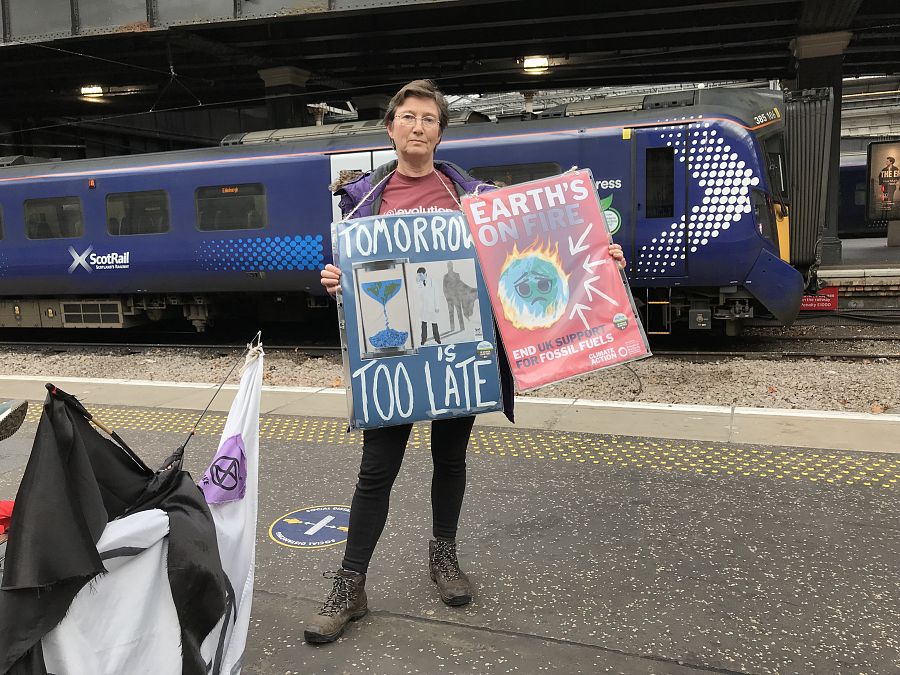 Grace, activista de Extinction Rebellion