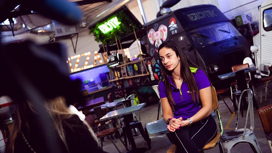 Marta Gacía W Series media day