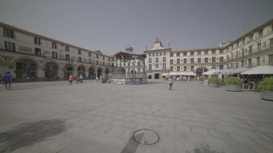 Plaza de los fueros en Tudela