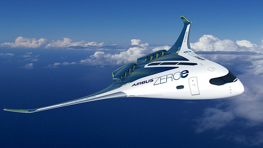 Prototipo de avión de hidrógeno de Airbus