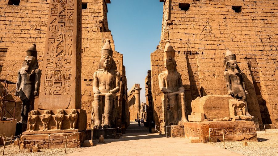 Entrada del templo de Luxor