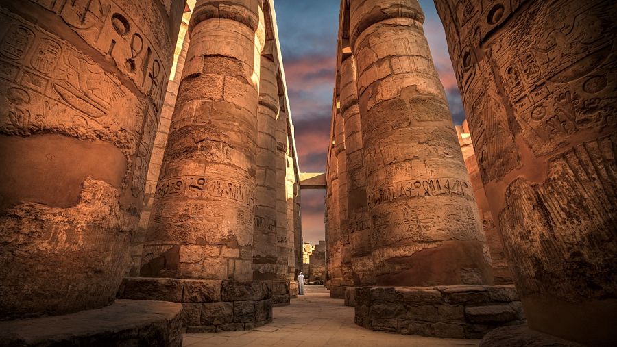 Columnas del templo de Karnak