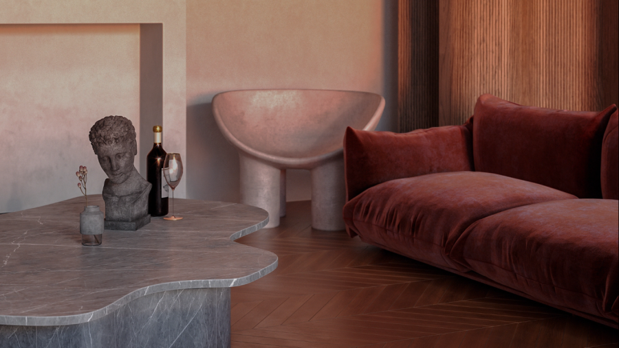 Disseny d'interiors en 3D d'Alga Studio