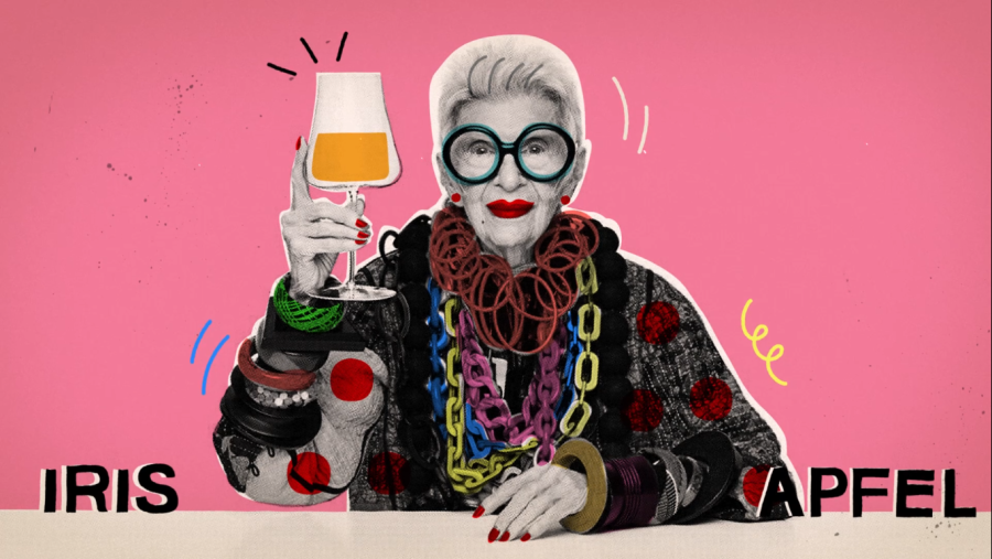 Iris Apfel il·lustrada per Júlia Solans