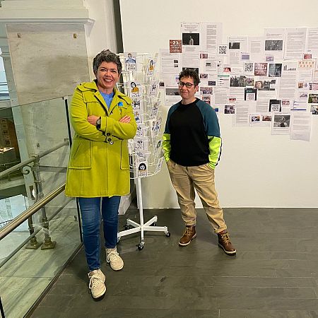 La diseñadora María Lamuy y la periodista Luisa Segura