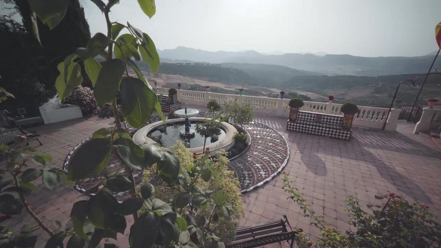 El jardín de la Casa Museo de San Juan Bosco en Ronda