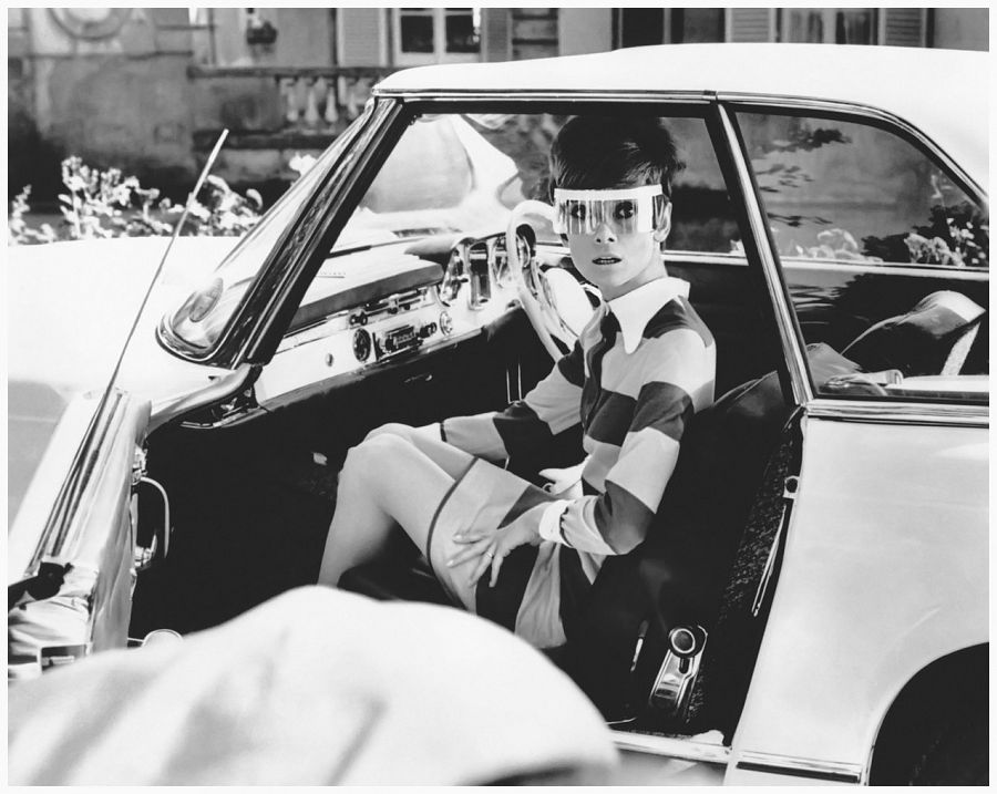 Audrey Hepburn en el set de 'Dos en la carretera' (Two for the road, 1967)