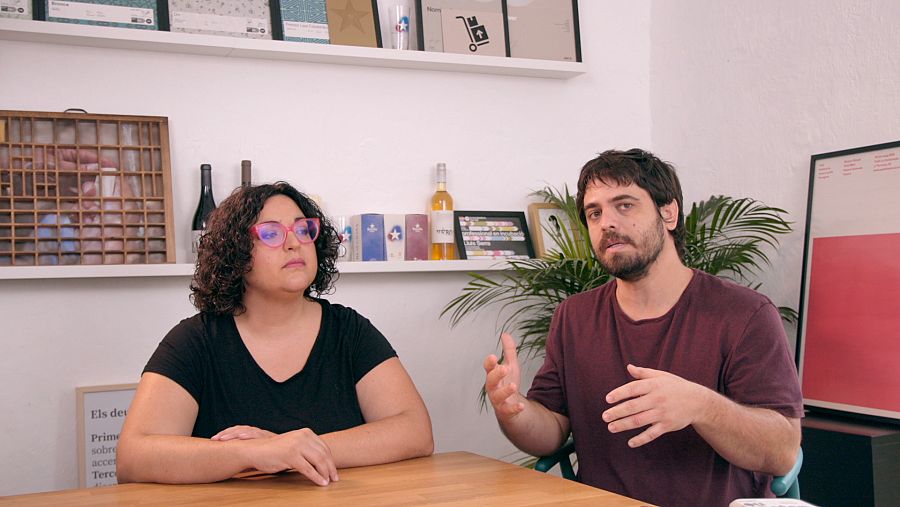 Lluís Serra i la dissenyadora Mireia Sais