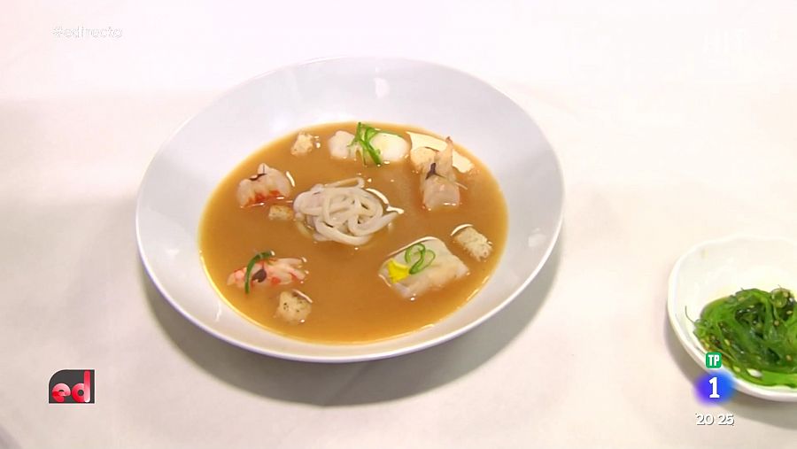 Sopa de marisco terminada | Sergio Fernández