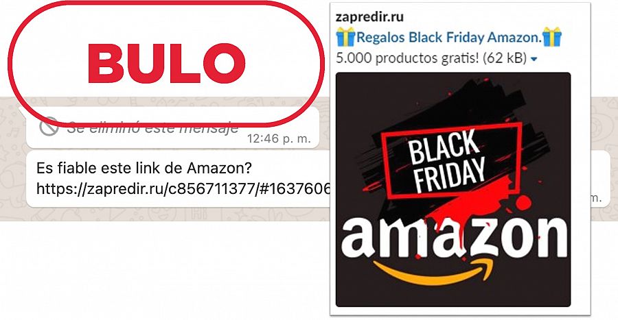 Timo en un falso anuncio de Amazon