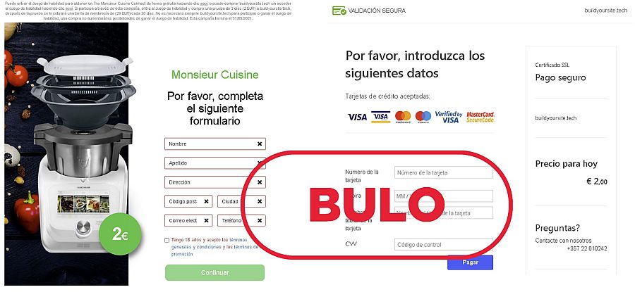 Oferta falsa de robot de cocina de Lidl