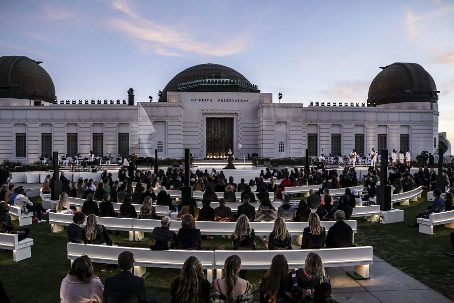 Adele en el Observatorio Griffith de Los Ángeles