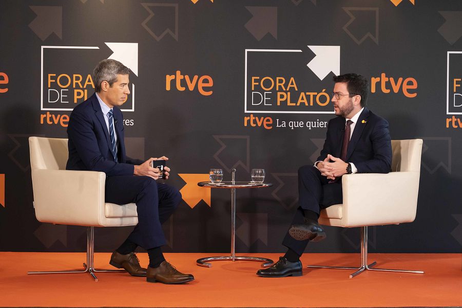 Entrevista d'Oriol Nolis a Pere Aragonès, a 'Fora de plató'