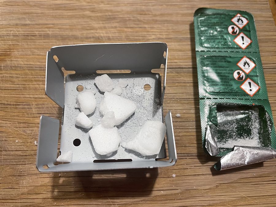 Contenidos del paquete de comida de combate