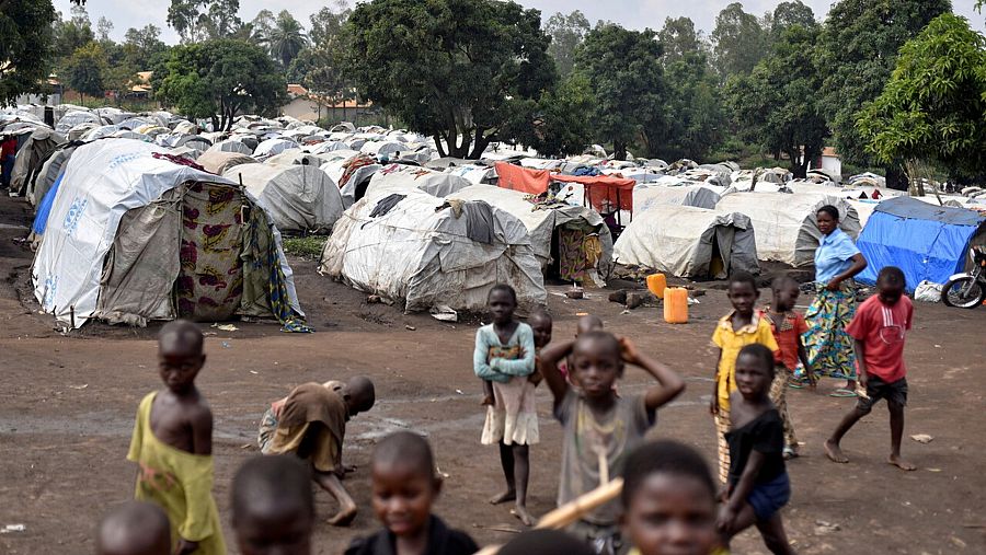 Refugiados en el campo de Bunia, provincia de Ituri, al este de la República Democrática del Congo. REUTERS/Olivia Acland