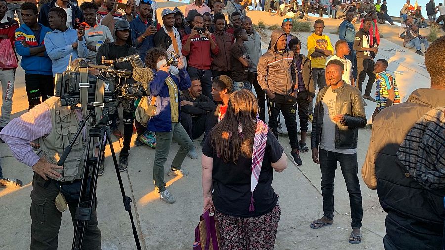 Equipo de TVE desplazado a Libia en diciembre de 2020