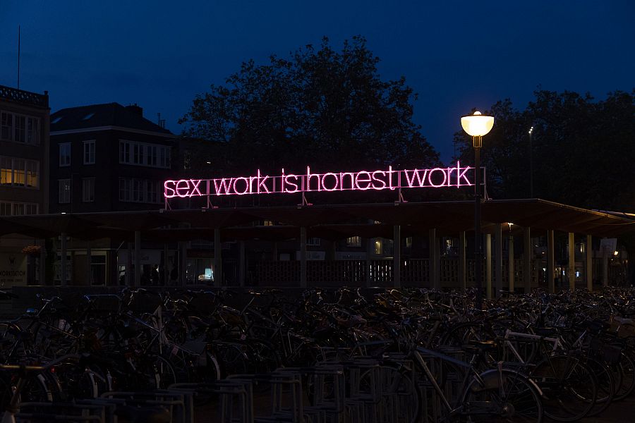 Sex Work Is Honest Work ( Olu Oguibe, 2021)